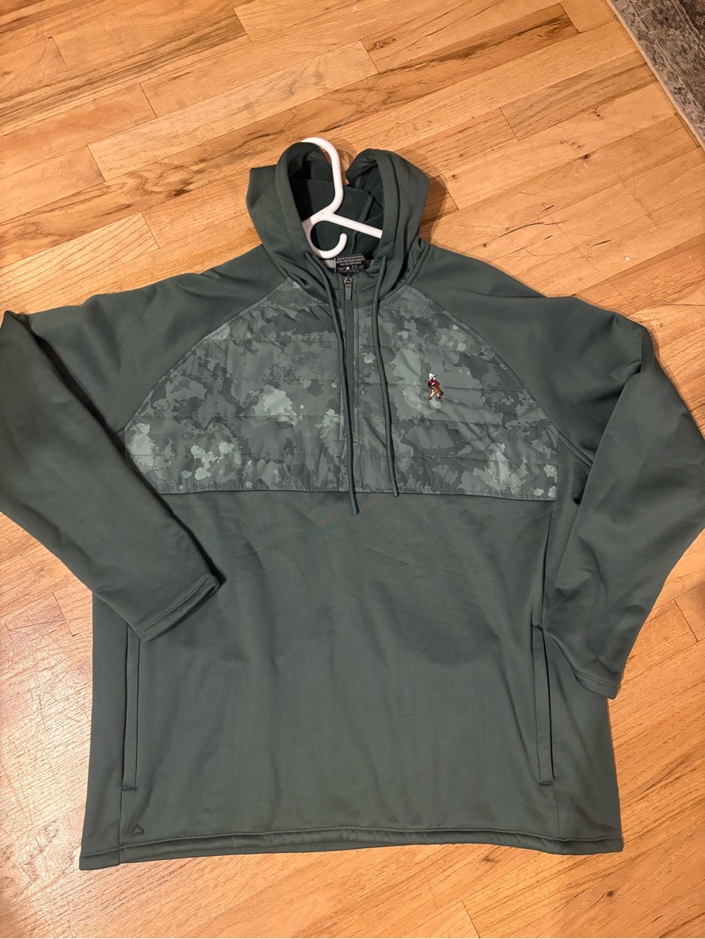 Pinehurst Members Only Green Hooded Pullover Jacket